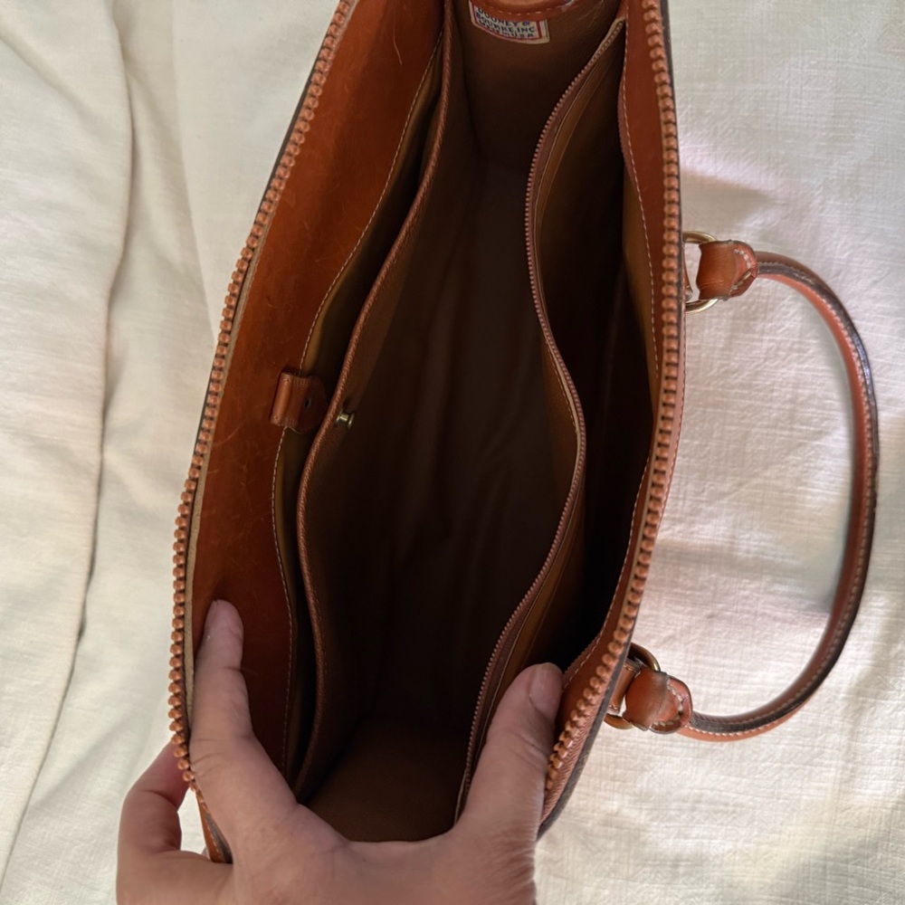 Dooney & Bourke Pebble AWL Bag in Cognac Brown - Picture 6 of 8